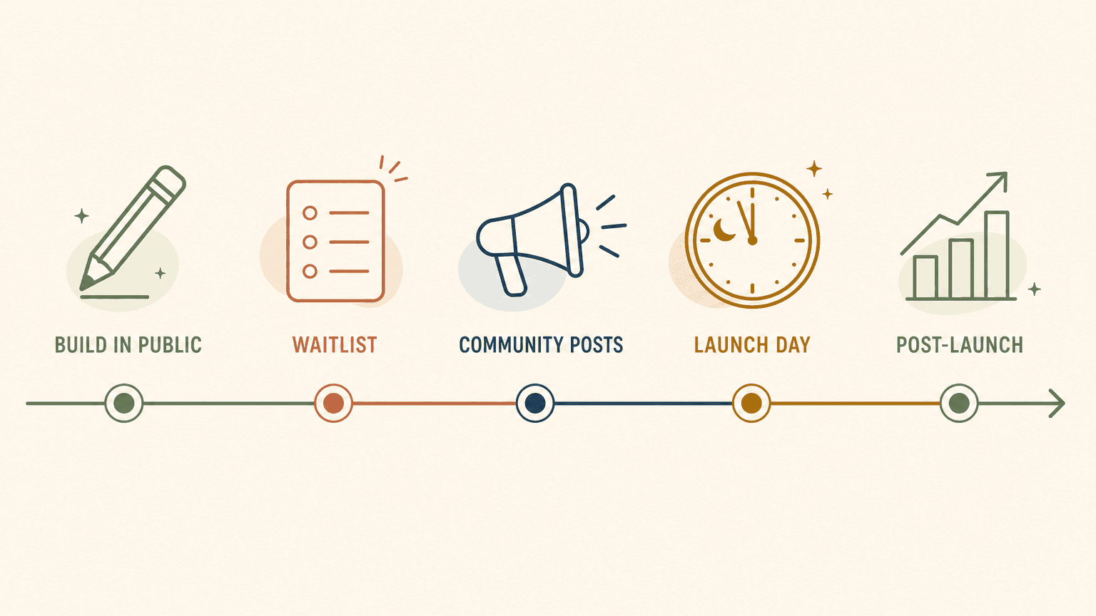 Six-week Product Hunt launch timeline